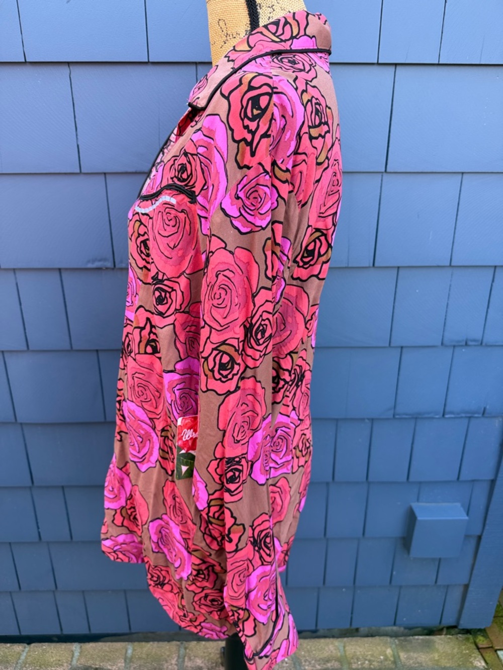 Wrangler Pink and Brown Floral Button-Up Top XXL western rodeo - Picture 7 of 10